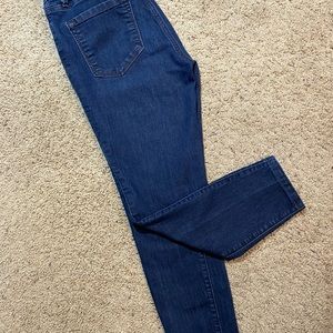 Loft Ann Taylor Jeans Size 26/2 High Waist Curvy Ankle Blue Jean EUC